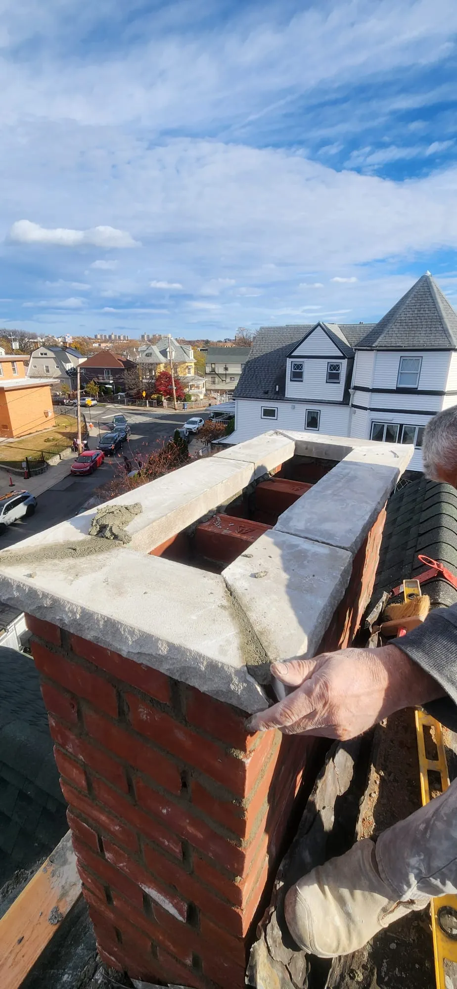 Chimney area repair completed by FH Renovation NYC