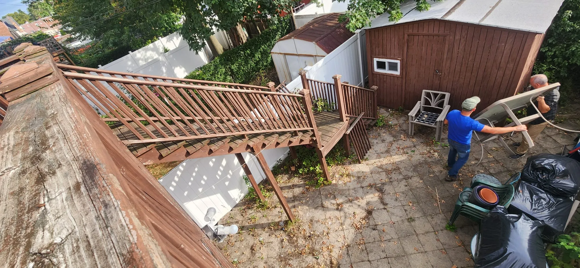 Deck rebuild project improving outdoor living space in Bronx