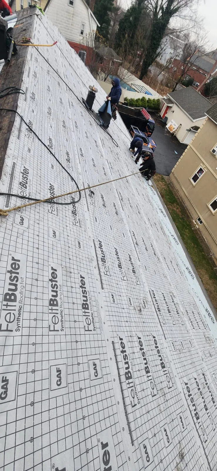 Everbilt underlayment roof installation in Bronx NY