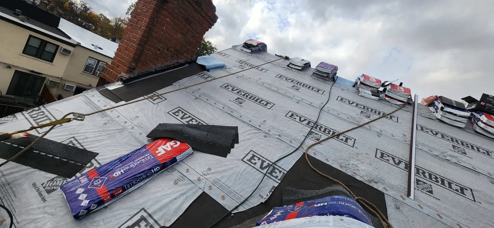 Roof preparation work before installation