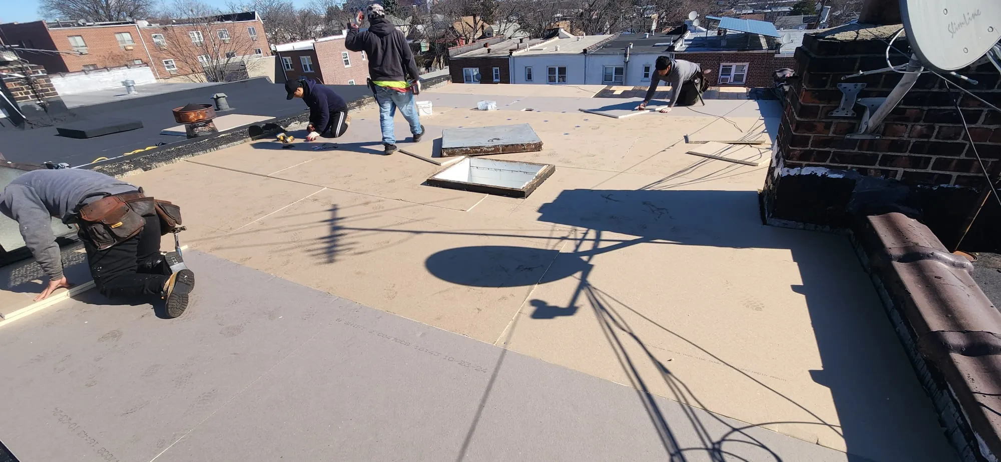 Roof repair work performed in Bronx NY